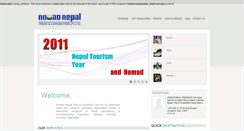 Desktop Screenshot of nomadnepal.com