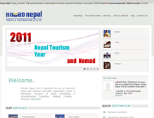 Tablet Screenshot of nomadnepal.com